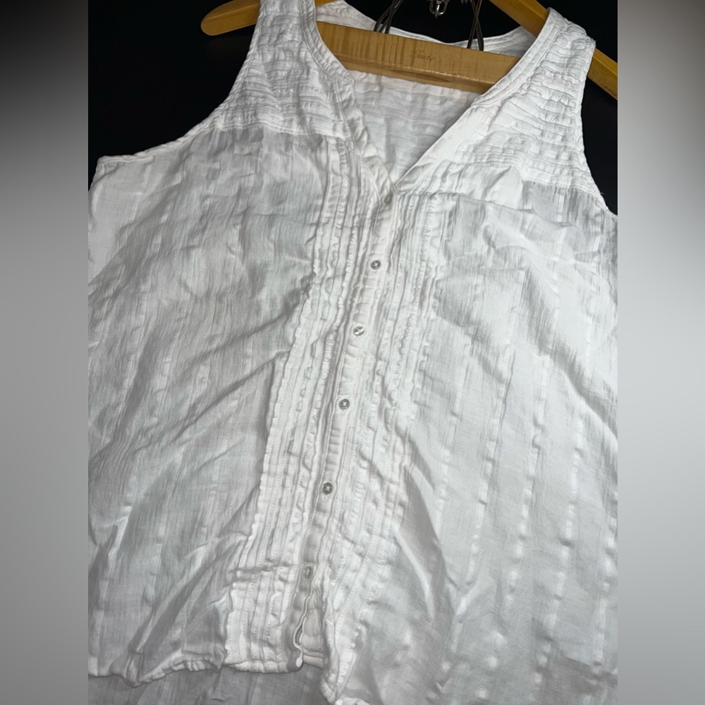 Prana Nieves Women’s Tank Soft White Size XL  GUC